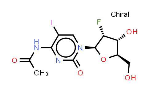 2940869-29-2 | N-[1-[(2R,3R,4R,5R)-3-fluoro-4-hydroxy-5-(hydroxymethyl)tetrahydrofuran-2-yl]-5-iodo-2-oxo-pyrimidin-4-yl]acetamide