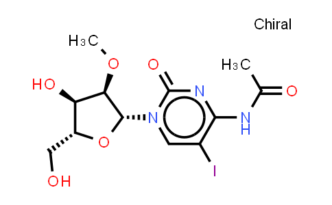 DY851388 | 1402062-84-3 | N-[1-[(2R,3R,4R,5R)-4-hydroxy-5-(hydroxymethyl)-3-methoxy-tetrahydrofuran-2-yl]-5-iodo-2-oxo-pyrimidin-4-yl]acetamide