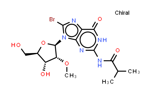 DY851390 | 2920231-98-5 | N-[8-bromo-9-[(2R,3R,4R,5R)-4-hydroxy-5-(hydroxymethyl)-3-methoxy-tetrahydrofuran-2-yl]-6-oxo-1H-purin-2-yl]-2-methyl-propanamide