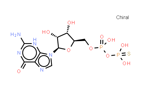 MC851393 | 71376-97-1 | [(2R,3S,4R,5R)-5-(2-amino-6-oxo-3H-purin-9-yl)-3,4-dihydroxy-tetrahydrofuran-2-yl]methyl dihydroxyphosphinothioyl hydrogen phosphate