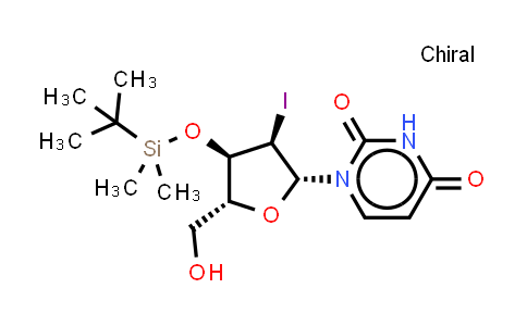 DY851395 | 2242694-22-8 | 1-[(2R,3R,4R,5R)-4-[tert-butyl(dimethyl)silyl]oxy-5-(hydroxymethyl)-3-iodo-tetrahydrofuran-2-yl]pyrimidine-2,4-dione