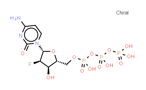 CAS No. 66840-03-7, [[(2R,3R,4R,5R)-5-(4-amino-2-oxo-pyrimidin-1-yl)-4-fluoro-3-hydroxy-tetrahydrofuran-2-yl]methoxy-hydroxy-phosphoryl] phosphono hydrogen phosphate
