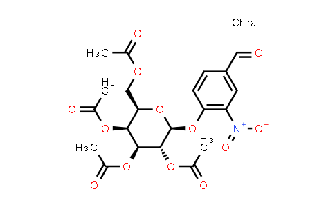 CAS No. 77667-26-6, [(2R,3S,4S,5R,6S)-3,4,5-triacetoxy-6-(4-formyl-2-nitro-phenoxy)tetrahydropyran-2-yl]methyl acetate