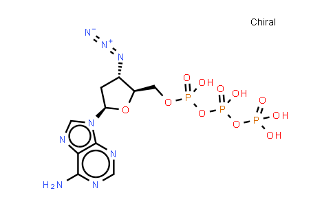 CAS No. 92562-94-2, [[(2S,3S,5R)-5-(6-aminopurin-9-yl)-3-azido-tetrahydrofuran-2-yl]methoxy-hydroxy-phosphoryl] phosphono hydrogen phosphate