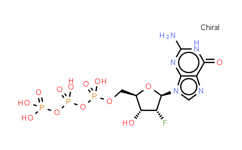 CAS No. 202186-97-8, [[(2R,3R,4R,5R)-5-(2-amino-6-oxo-1H-purin-9-yl)-4-fluoro-3-hydroxy-tetrahydrofuran-2-yl]methoxy-hydroxy-phosphoryl] phosphono hydrogen phosphate