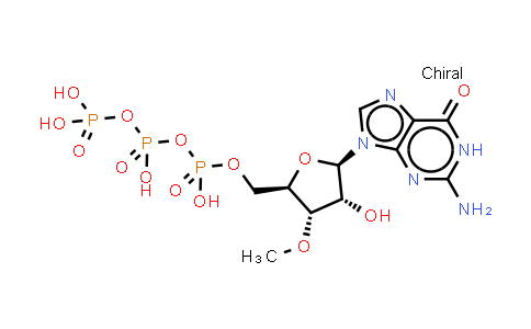CAS No. 61556-45-4, [[(2R,3S,4R,5R)-5-(2-amino-6-oxo-1H-purin-9-yl)-4-hydroxy-3-methoxy-tetrahydrofuran-2-yl]methoxy-hydroxy-phosphoryl] phosphono hydrogen phosphate