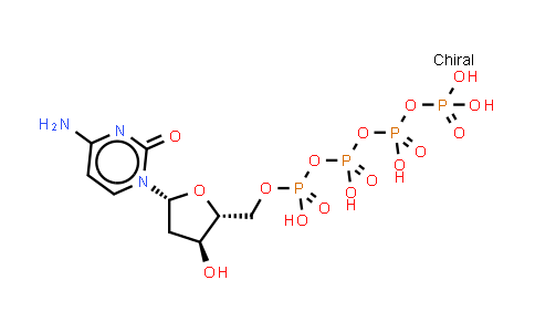 CAS No. 116664-99-4, [[(2R,3S,5R)-5-(4-amino-2-oxo-pyrimidin-1-yl)-3-hydroxy-tetrahydrofuran-2-yl]methoxy-hydroxy-phosphoryl] [hydroxy(phosphonooxy)phosphoryl] hydrogen phosphate