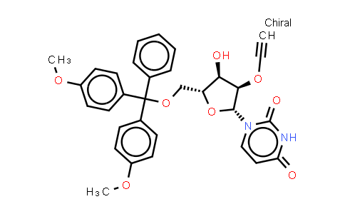 DY851422 | 2940873-08-3 | 1-[(2R,3R,4R,5R)-5-[[bis(4-methoxyphenyl)-phenyl-methoxy]methyl]-3-ethynoxy-4-hydroxy-tetrahydrofuran-2-yl]pyrimidine-2,4-dione