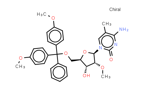 DY851426 | 2940862-09-7 | 4-amino-1-[(2R,3R,4R,5R)-5-[[bis(4-methoxyphenyl)-phenyl-methoxy]methyl]-4-hydroxy-3-methoxy-tetrahydrofuran-2-yl]-5-methyl-pyrimidin-2-one