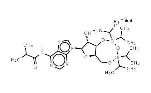 CAS No. 163774-15-0, N-[9-[(6aR,8R,9R,9aS)-9-hydroxy-2,2,4,4-tetraisopropyl-6a,8,9,9a-tetrahydro-6H-furo[3,2-f][1,3,5,2,4]trioxadisilocin-8-yl]purin-6-yl]-2-methyl-propanamide