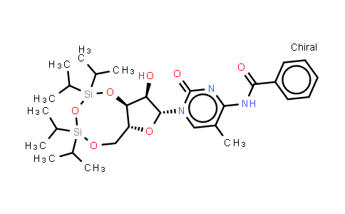 DY851434 | 2940859-44-7 | N-[1-[(6aR,8R,9R,9aS)-9-hydroxy-2,2,4,4-tetraisopropyl-6a,8,9,9a-tetrahydro-6H-furo[3,2-f][1,3,5,2,4]trioxadisilocin-8-yl]-5-methyl-2-oxo-pyrimidin-4-yl]benzamide