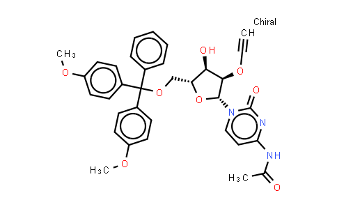 2940861-65-2 | N-[1-[(2R,3R,4R,5R)-5-[[bis(4-methoxyphenyl)-phenyl-methoxy]methyl]-3-ethynoxy-4-hydroxy-tetrahydrofuran-2-yl]-2-oxo-pyrimidin-4-yl]acetamide