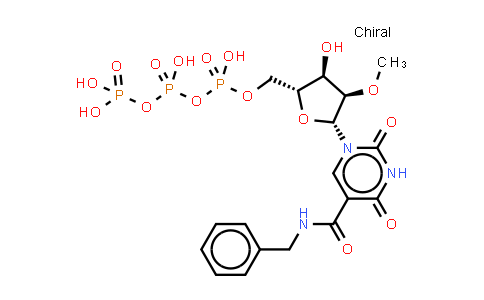 CAS No. 1033909-23-7, [[(2R,3R,4R,5R)-5-[5-(benzylcarbamoyl)-2,4-dioxo-pyrimidin-1-yl]-3-hydroxy-4-methoxy-tetrahydrofuran-2-yl]methoxy-hydroxy-phosphoryl] phosphono hydrogen phosphate