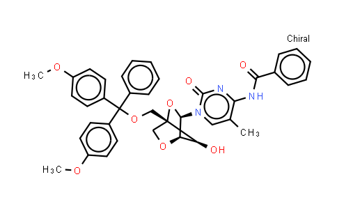 445012-77-1 | N-[1-[(1R,3R,4R,7S)-1-[[bis(4-methoxyphenyl)-phenyl-methoxy]methyl]-7-hydroxy-2,5-dioxabicyclo[2.2.1]heptan-3-yl]-5-methyl-2-oxo-pyrimidin-4-yl]benzamide