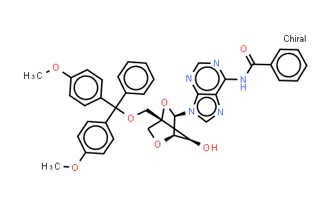 206055-74-5 | N-[9-[(1R,3R,4R,7S)-1-[[bis(4-methoxyphenyl)-phenyl-methoxy]methyl]-7-hydroxy-2,5-dioxabicyclo[2.2.1]heptan-3-yl]purin-6-yl]benzamide