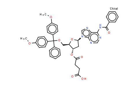 CAS No. 74405-42-8, 4-[(2R,3S,5R)-5-(6-benzamidopurin-9-yl)-2-[[bis(4-methoxyphenyl)-phenyl-methoxy]methyl]tetrahydrofuran-3-yl]oxy-4-oxo-butanoic acid