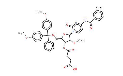 CAS No. 2940874-28-0, 4-[(2R,3R,4R,5R)-5-(4-benzamido-2-oxo-pyrimidin-1-yl)-2-[[bis(4-methoxyphenyl)-phenyl-methoxy]methyl]-4-methoxy-tetrahydrofuran-3-yl]oxy-4-oxo-butanoic acid