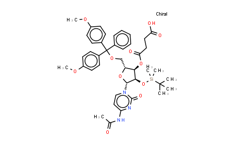 DY851489 | 2940874-25-7 | 4-[(2R,3R,4R,5R)-5-(4-acetamido-2-oxo-pyrimidin-1-yl)-2-[[bis(4-methoxyphenyl)-phenyl-methoxy]methyl]-4-[tert-butyl(dimethyl)silyl]oxy-tetrahydrofuran-3-yl]oxy-4-oxo-butanoic acid