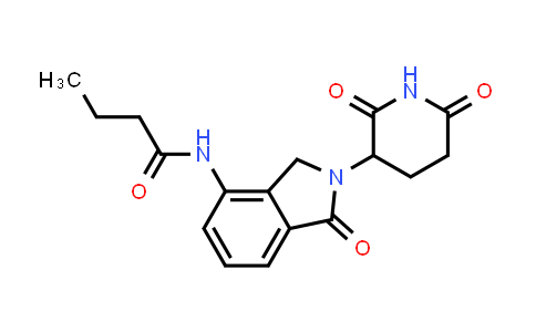 MC852661 | 2122312-25-6 | N-[2-(2,6-dioxo-3-piperidyl)-1-oxo-isoindolin-4-yl]butanamide