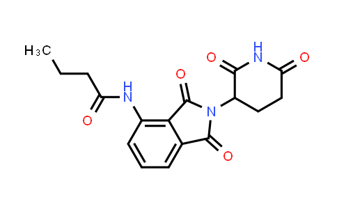 MC852815 | 444288-09-9 | N-[2-(2,6-dioxo-3-piperidyl)-1,3-dioxo-isoindolin-4-yl]butanamide