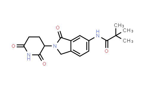 2761391-81-3 | N-[2-(2,6-dioxo-3-piperidyl)-3-oxo-isoindolin-5-yl]-2,2-dimethyl-propanamide