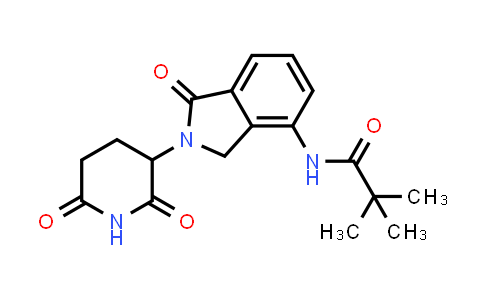 MC852827 | 2321633-67-2 | N-[2-(2,6-dioxo-3-piperidyl)-1-oxo-isoindolin-4-yl]-2,2-dimethyl-propanamide