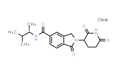 MC853016 | 2564487-75-6 | N-[(1S)-1,2-dimethylpropyl]-2-(2,6-dioxo-3-piperidyl)-1-oxo-isoindoline-5-carboxamide