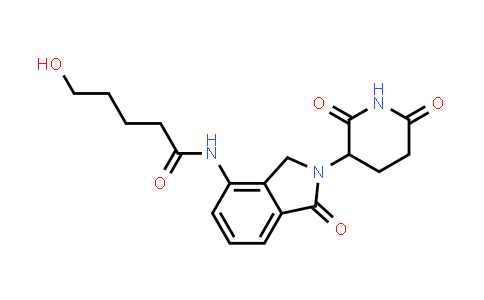 DY853086 | 2846519-09-1 | N-[2-(2,6-dioxo-3-piperidyl)-1-oxo-isoindolin-4-yl]-5-hydroxy-pentanamide