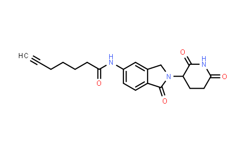 MC853145 | 2940934-44-9 | N-[2-(2,6-dioxo-3-piperidyl)-1-oxo-isoindolin-5-yl]hept-6-ynamide