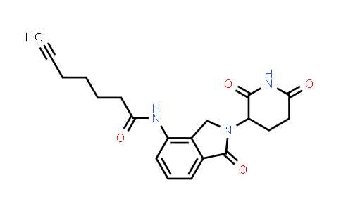 MC853149 | 2806001-47-6 | N-[2-(2,6-dioxo-3-piperidyl)-1-oxo-isoindolin-4-yl]hept-6-ynamide
