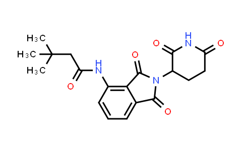 MC853194 | 444289-26-3 | N-[2-(2,6-dioxo-3-piperidyl)-1,3-dioxo-isoindolin-4-yl]-3,3-dimethyl-butanamide