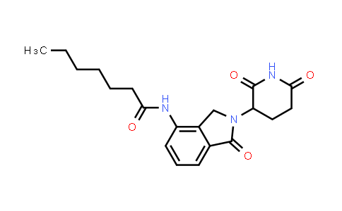 MC853203 | 444289-25-2 | N-[2-(2,6-dioxo-3-piperidyl)-1-oxo-isoindolin-4-yl]heptanamide