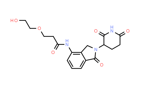MC853319 | 2940936-67-2 | N-[2-(2,6-dioxo-3-piperidyl)-1-oxo-isoindolin-4-yl]-3-(2-hydroxyethoxy)propanamide