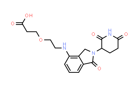 CAS No. 2225148-47-8, 3-[2-[[2-(2,6-dioxo-3-piperidyl)-1-oxo-isoindolin-4-yl]amino]ethoxy]propanoic acid