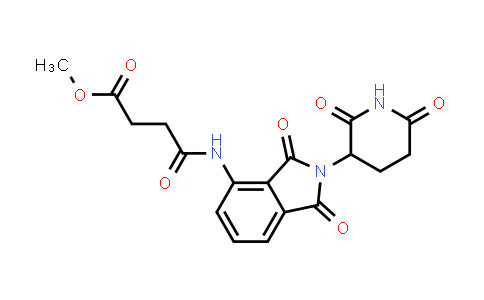 MC853423 | 444287-81-4 | methyl 4-[[2-(2,6-dioxo-3-piperidyl)-1,3-dioxo-isoindolin-4-yl]amino]-4-oxo-butanoate