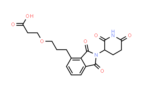 MC853448 | 2642231-56-7 | 3-[3-[2-(2,6-dioxo-3-piperidyl)-1,3-dioxo-isoindolin-4-yl]propoxy]propanoic acid