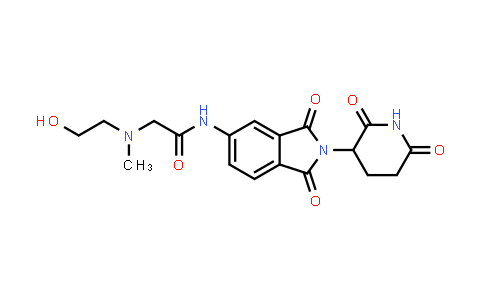 MC853451 | 2776070-60-9 | N-[2-(2,6-dioxo-3-piperidyl)-1,3-dioxo-isoindolin-5-yl]-2-[2-hydroxyethyl(methyl)amino]acetamide