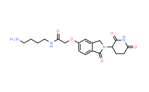 MC853462 | 2694728-48-6 | N-(4-aminobutyl)-2-[2-(2,6-dioxo-3-piperidyl)-1-oxo-isoindolin-5-yl]oxy-acetamide