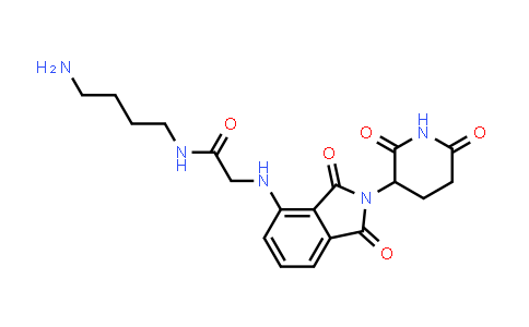 MC853586 | 2093388-67-9 | N-(4-aminobutyl)-2-[[2-(2,6-dioxo-3-piperidyl)-1,3-dioxo-isoindolin-4-yl]amino]acetamide