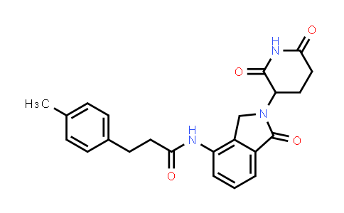MC853650 | 2319080-94-7 | N-[2-(2,6-dioxo-3-piperidyl)-1-oxo-isoindolin-4-yl]-3-(p-tolyl)propanamide