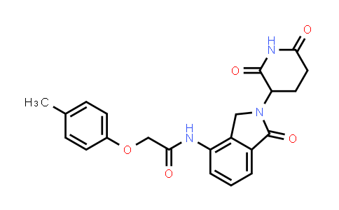MC853663 | 2321264-55-3 | N-[2-(2,6-dioxo-3-piperidyl)-1-oxo-isoindolin-4-yl]-2-(4-methylphenoxy)acetamide