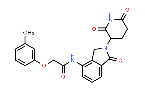 MC853665 | 2321729-35-3 | N-[2-(2,6-dioxo-3-piperidyl)-1-oxo-isoindolin-4-yl]-2-(3-methylphenoxy)acetamide