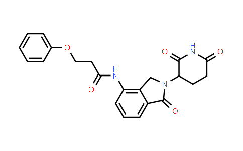 MC853666 | 2319304-69-1 | N-[2-(2,6-dioxo-3-piperidyl)-1-oxo-isoindolin-4-yl]-3-phenoxy-propanamide