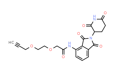MC853694 | 2940939-54-6 | N-[2-(2,6-dioxo-3-piperidyl)-1,3-dioxo-isoindolin-4-yl]-2-(2-prop-2-ynoxyethoxy)acetamide