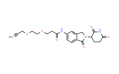 2940935-26-0 | N-[2-(2,6-dioxo-3-piperidyl)-1-oxo-isoindolin-5-yl]-3-(2-prop-2-ynoxyethoxy)propanamide