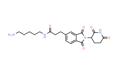 MC853709 | 2412987-80-3 | N-(5-aminopentyl)-3-[2-(2,6-dioxo-3-piperidyl)-1,3-dioxo-isoindolin-5-yl]propanamide