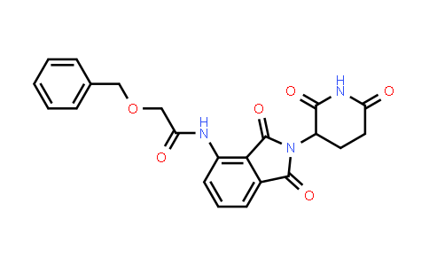 444287-95-0 | 2-benzyloxy-N-[2-(2,6-dioxo-3-piperidyl)-1,3-dioxo-isoindolin-4-yl]acetamide