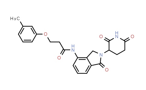 MC853793 | 2319081-00-8 | N-[2-(2,6-dioxo-3-piperidyl)-1-oxo-isoindolin-4-yl]-3-(3-methylphenoxy)propanamide