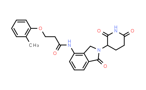 2319076-80-5 | N-[2-(2,6-dioxo-3-piperidyl)-1-oxo-isoindolin-4-yl]-3-(2-methylphenoxy)propanamide