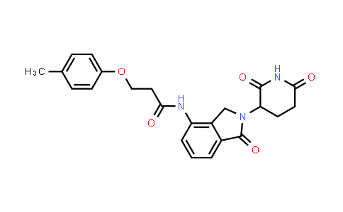 2321612-67-1 | N-[2-(2,6-dioxo-3-piperidyl)-1-oxo-isoindolin-4-yl]-3-(4-methylphenoxy)propanamide